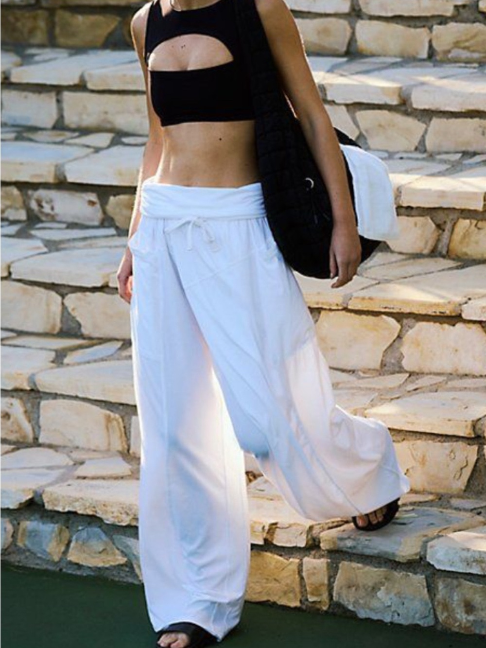 FP Movement Free People Hot Shot Sport Pants Size Medium RT $128 White